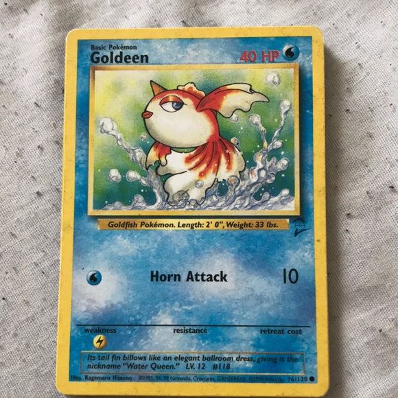 Goldeen Pokmon card - www.desnorhaar.be